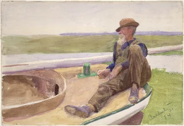 Mann im Boot, 1894